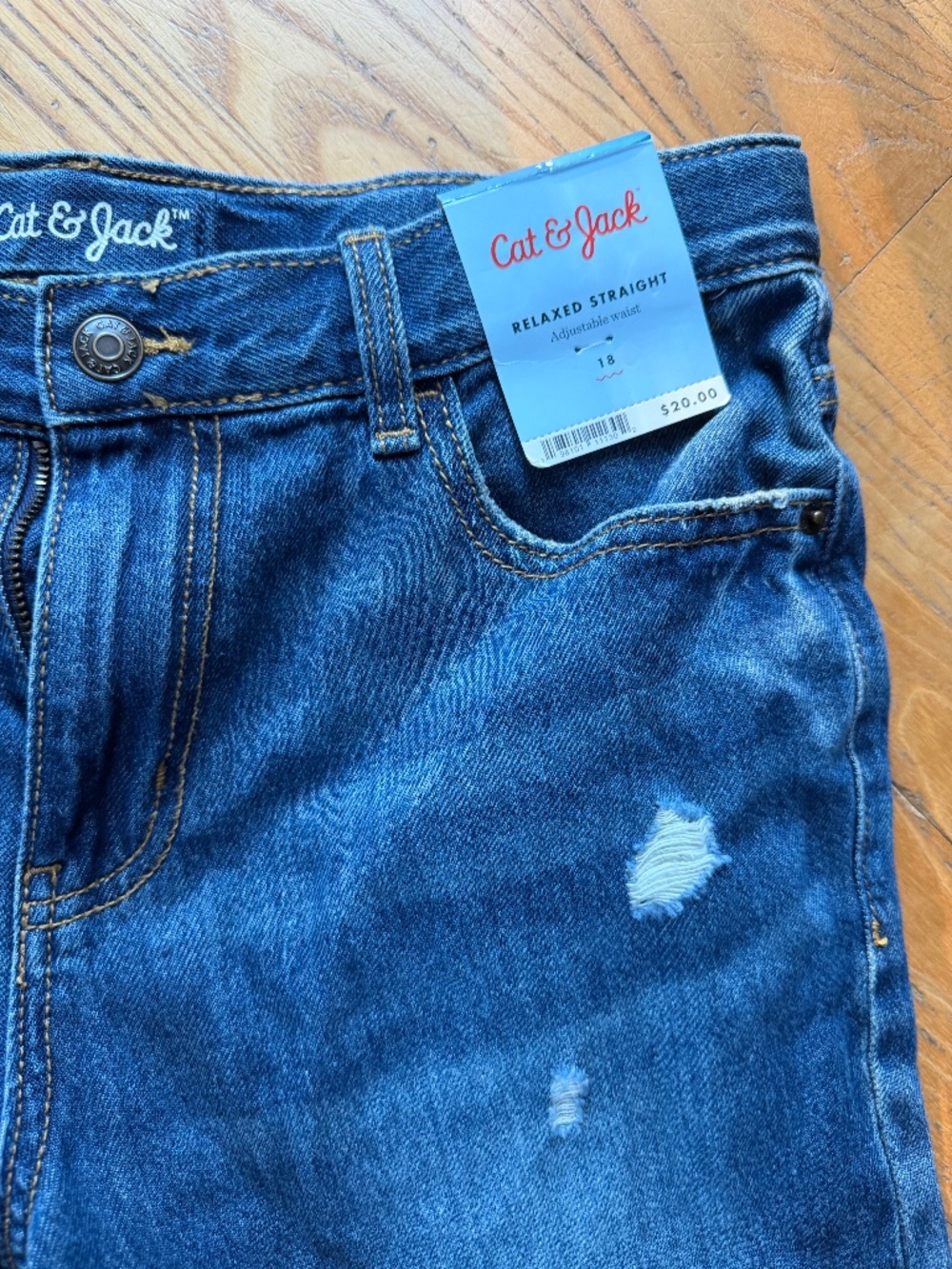 NWT boys cat & jack size 18 jeans